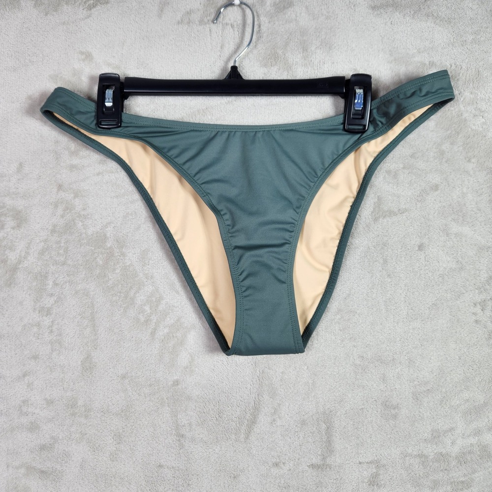 Cotton On Body Refined High Side Brazilian Bikini Bottom Dusty Khaki‎ Size XL
